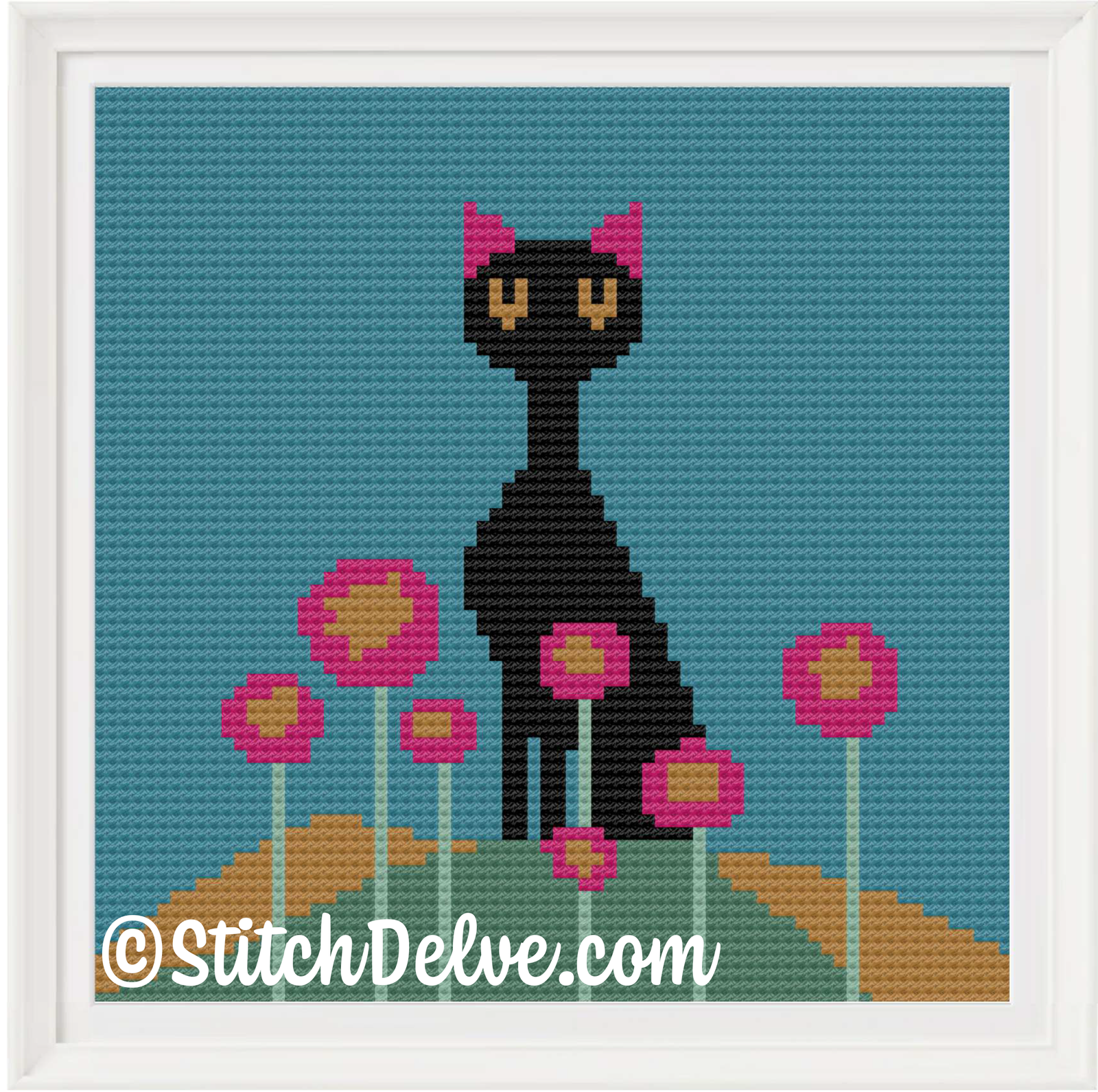 Sooty The Cat And His Meadow – Cross Stitch Pattern